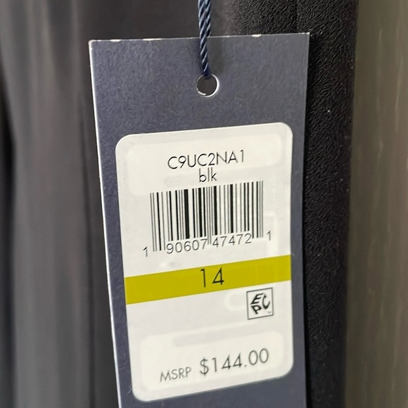 Tommy Hilfiger Black Fit & Flare Dress sz 14 - Picture 3 of 5